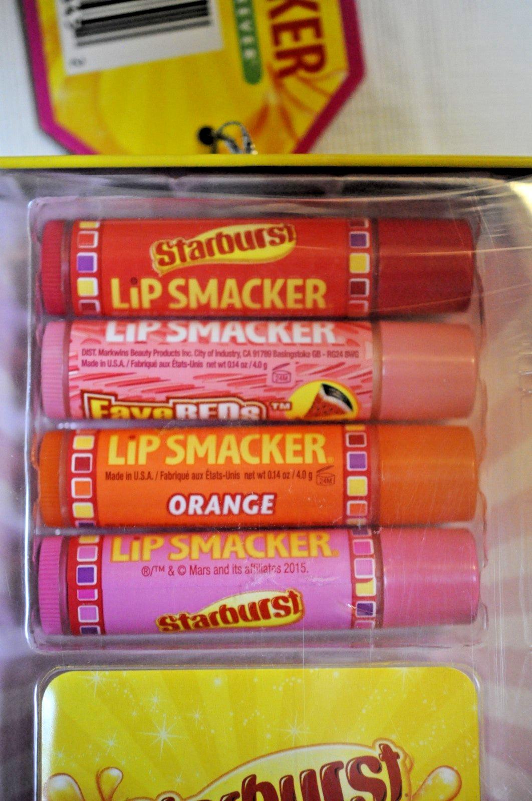 Lip Smacker Starburst Lip Balm Set - 4 Flavors in Tin