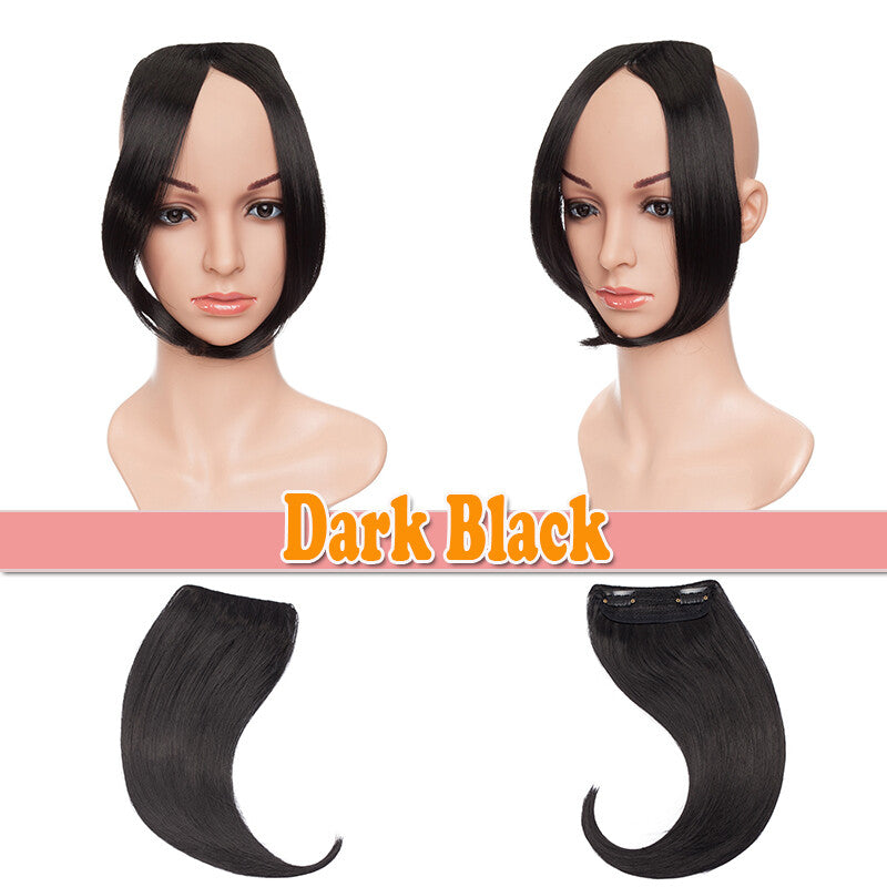 Clip-In Thin Neat Bangs Hairpiece for Front Fringe Hair Extensions