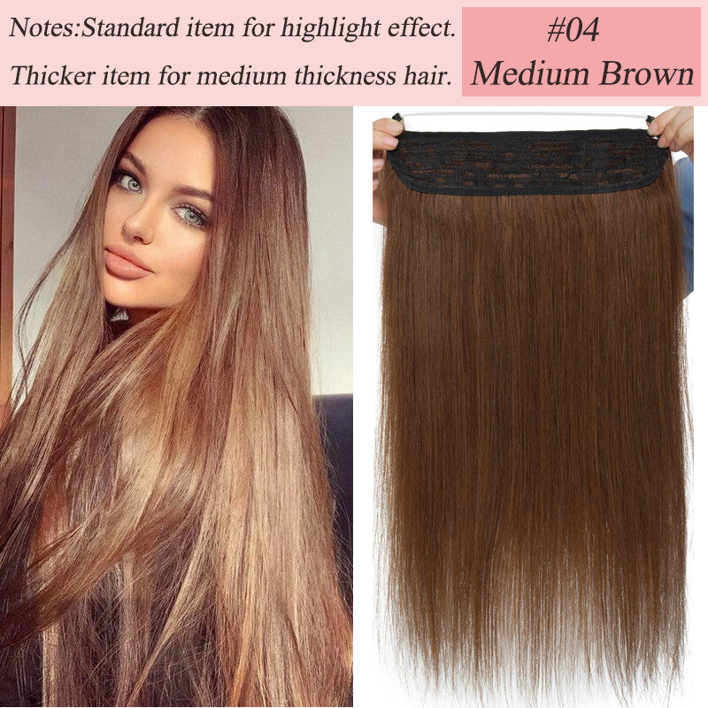 Long Weft Wire Hair Extensions 120g Remy Human Hair Thick One Piece