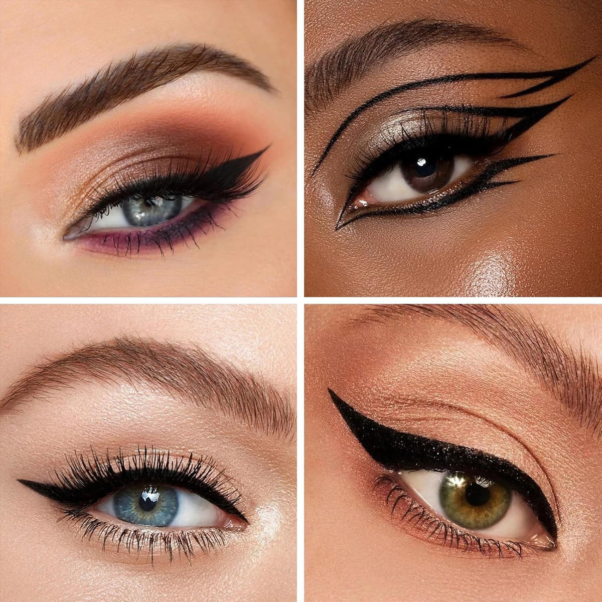 Liquid Eyeliner Pen Waterproof Black/Brown - Precise, Quick-Dry Makeup