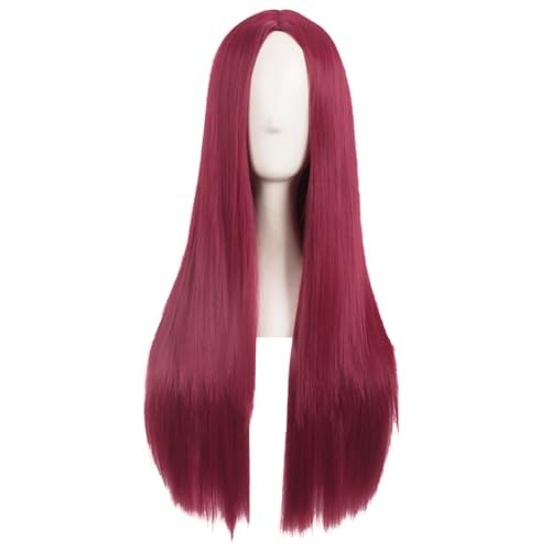 Long Straight Synthetic Wig - Heat Resistant & Elegant 28 Inch Style