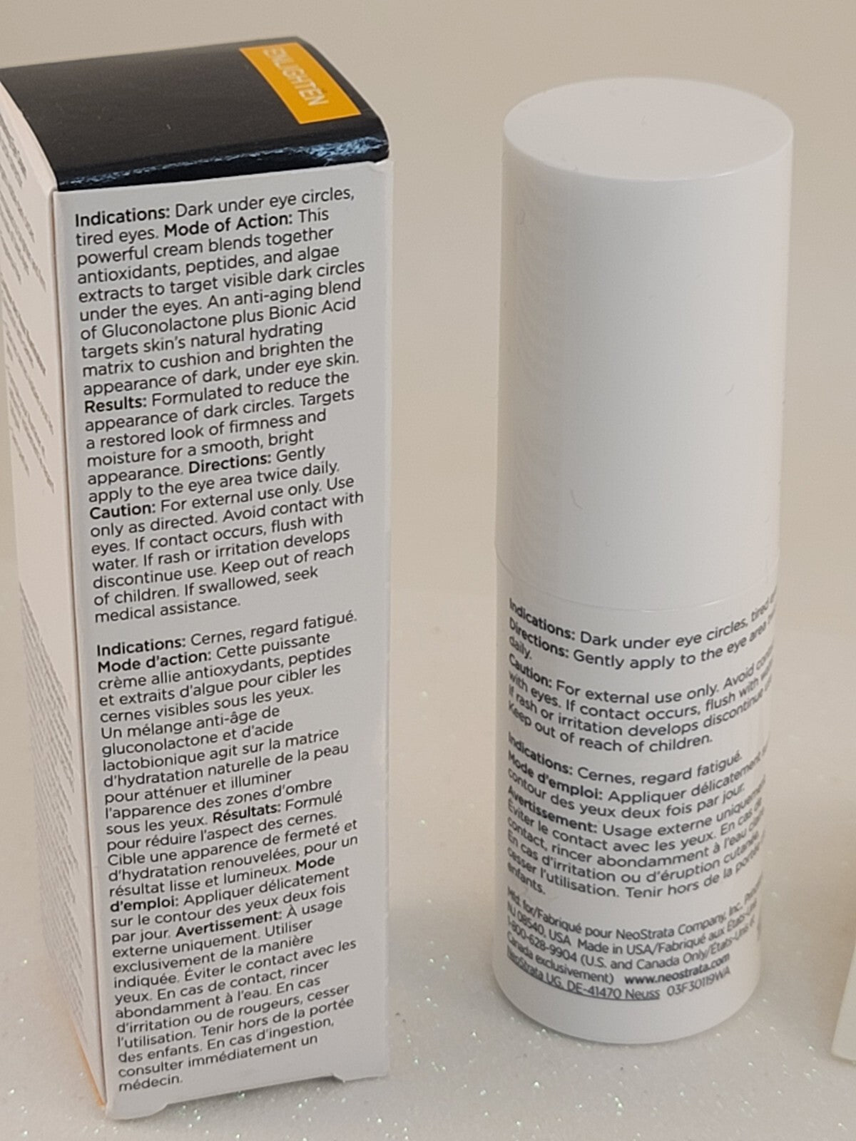 Brightening Eye Cream for Dark Circles – 0.5 oz Full Size, ENLIGHTEN by NeoStrata