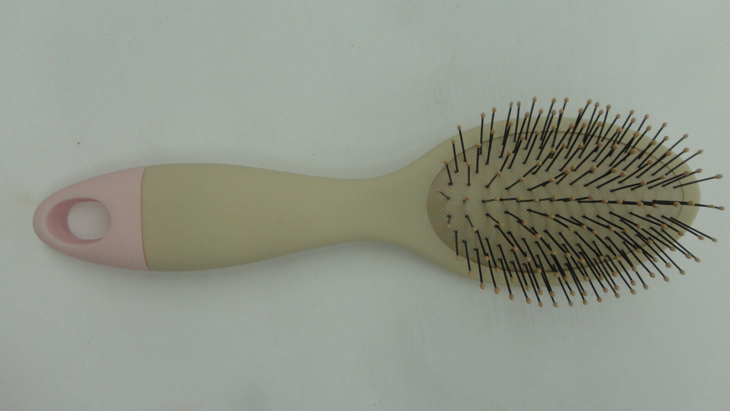 4 Pack Hair Brushes for Styling and Detangling - Rubber and Plastic Handles