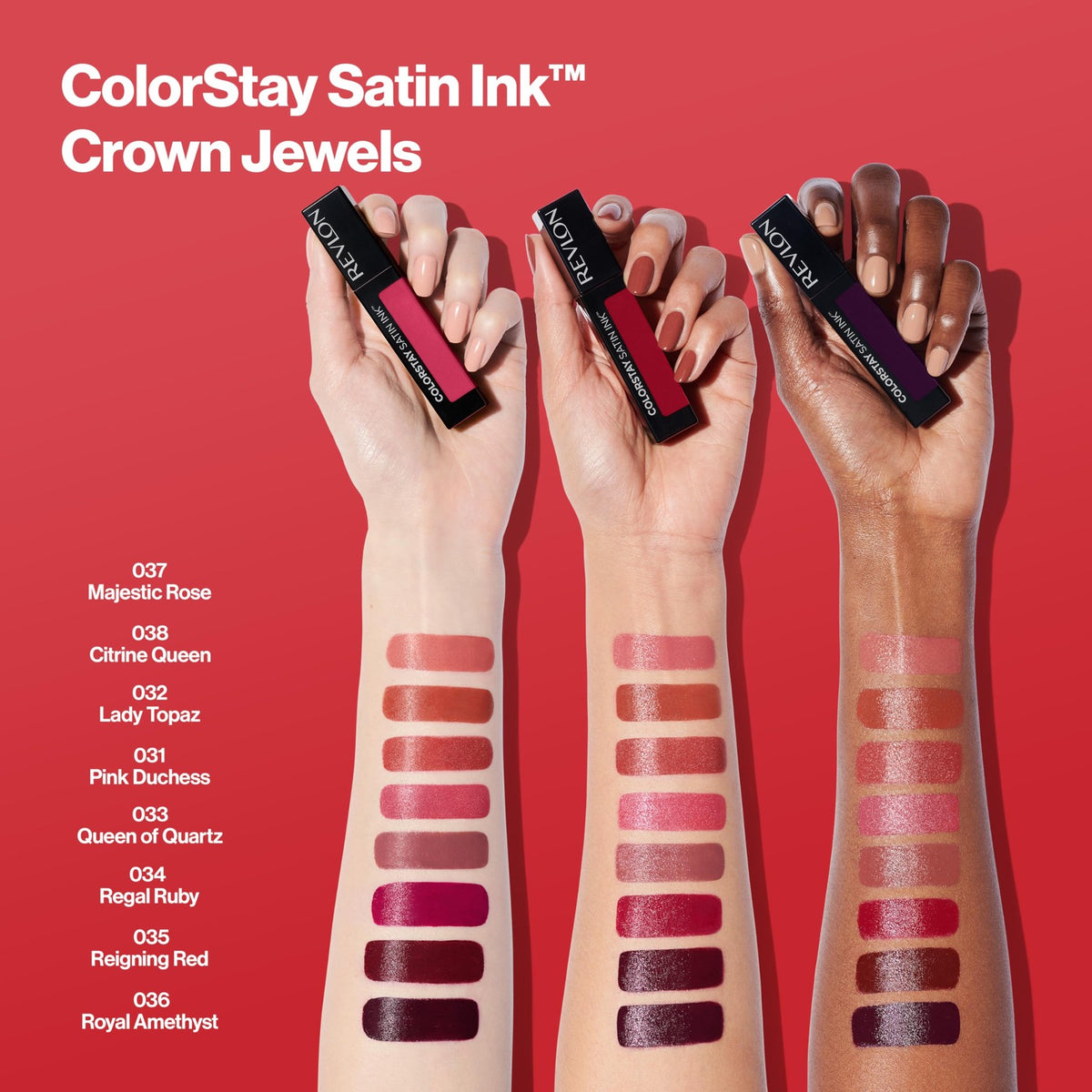 Revlon ColorStay Satin Ink Liquid Lipstick 033 Queen of Quartz - Longwear Lip Color