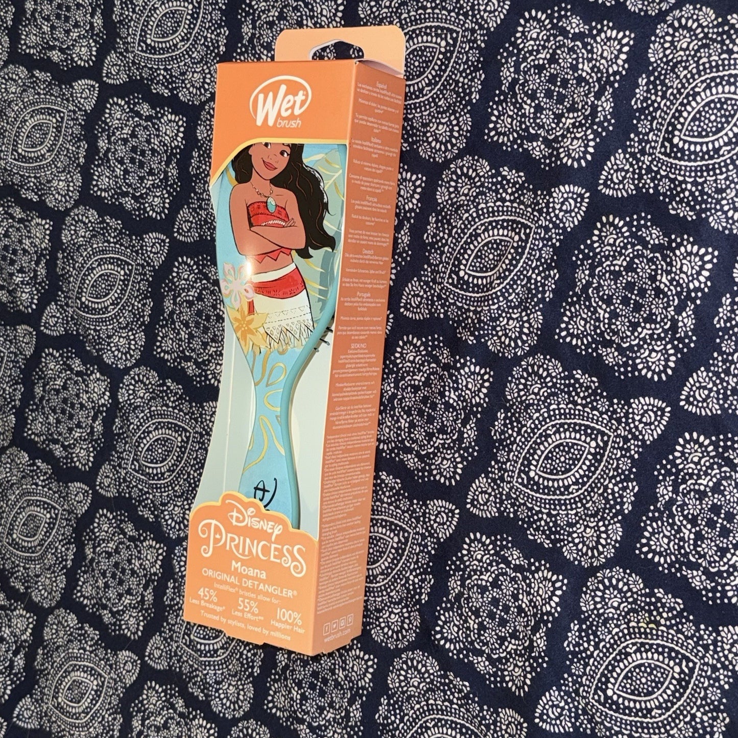 Disney Princess Wet Brush Set - Ariel, Belle, Jasmine, Cinderella, Tiana, Moana, Frozen