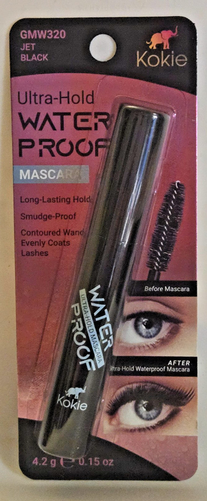 Waterproof Black Mascara for Long-Lasting Eye Makeup - Ultra Hold