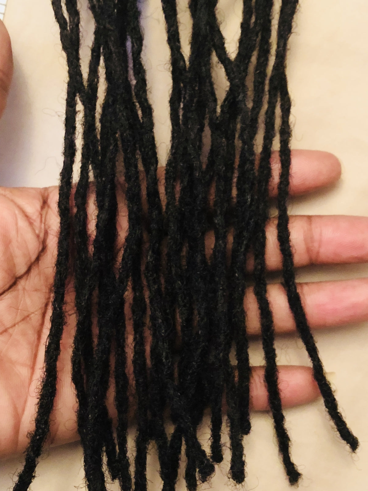 100% Human Hair Dreadlocks Handmade - Afro Kinky Small .2cm 10 Per