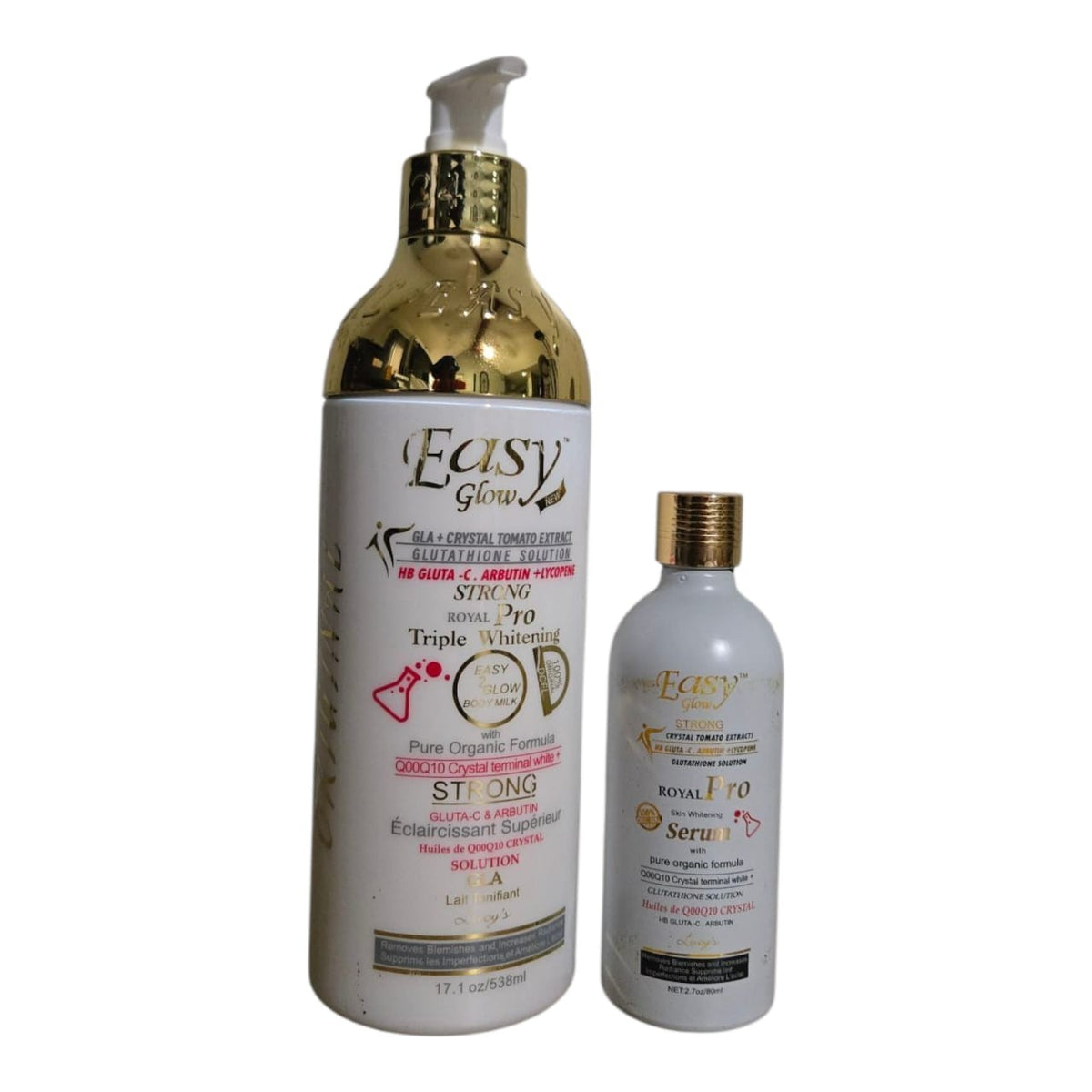 Easy Glow Tomato Royal Pro Body Milk & Serum Set - 580ml