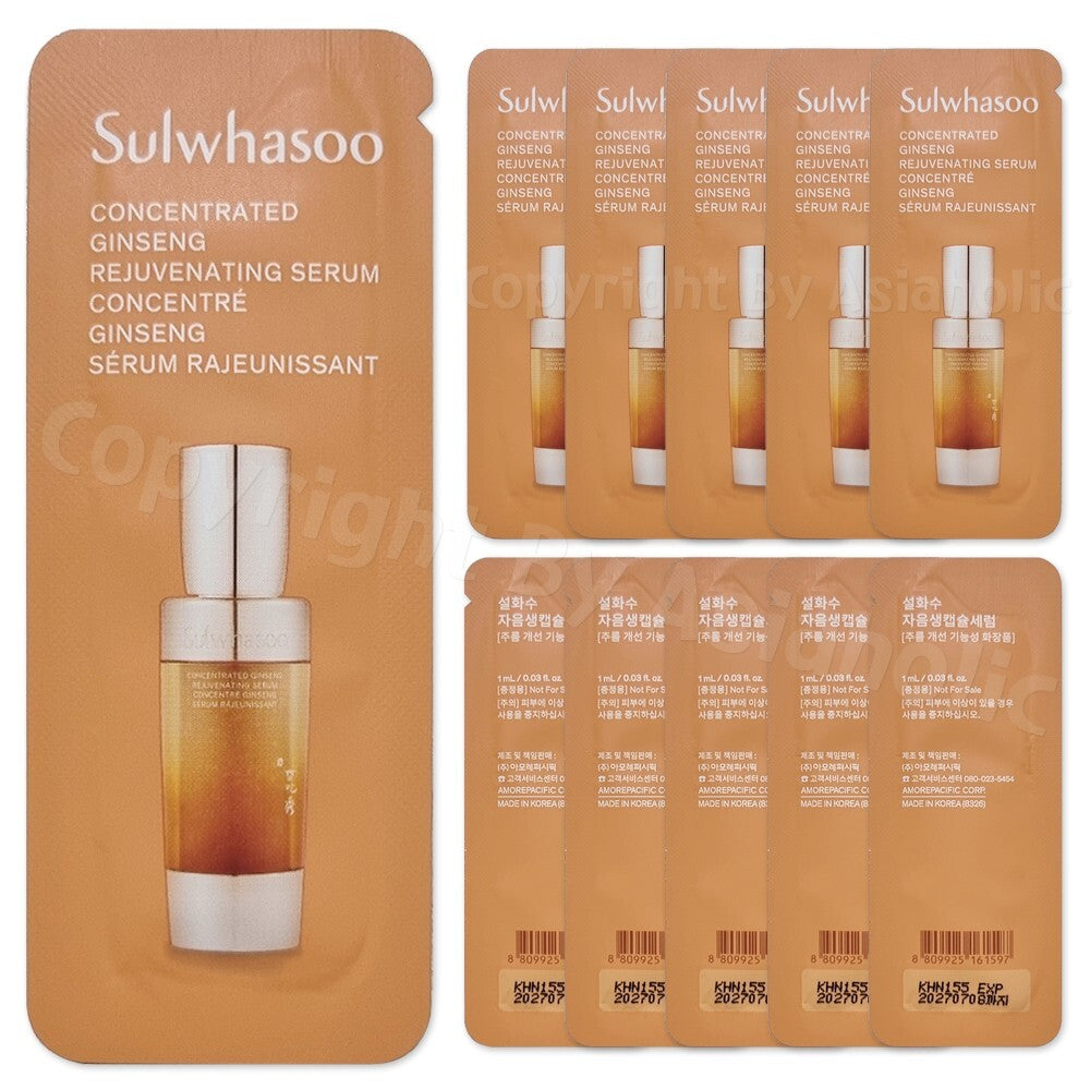 Ginseng Rejuvenating Face Serum 30 Pack - Anti-Aging Skin Care for All Skin Types