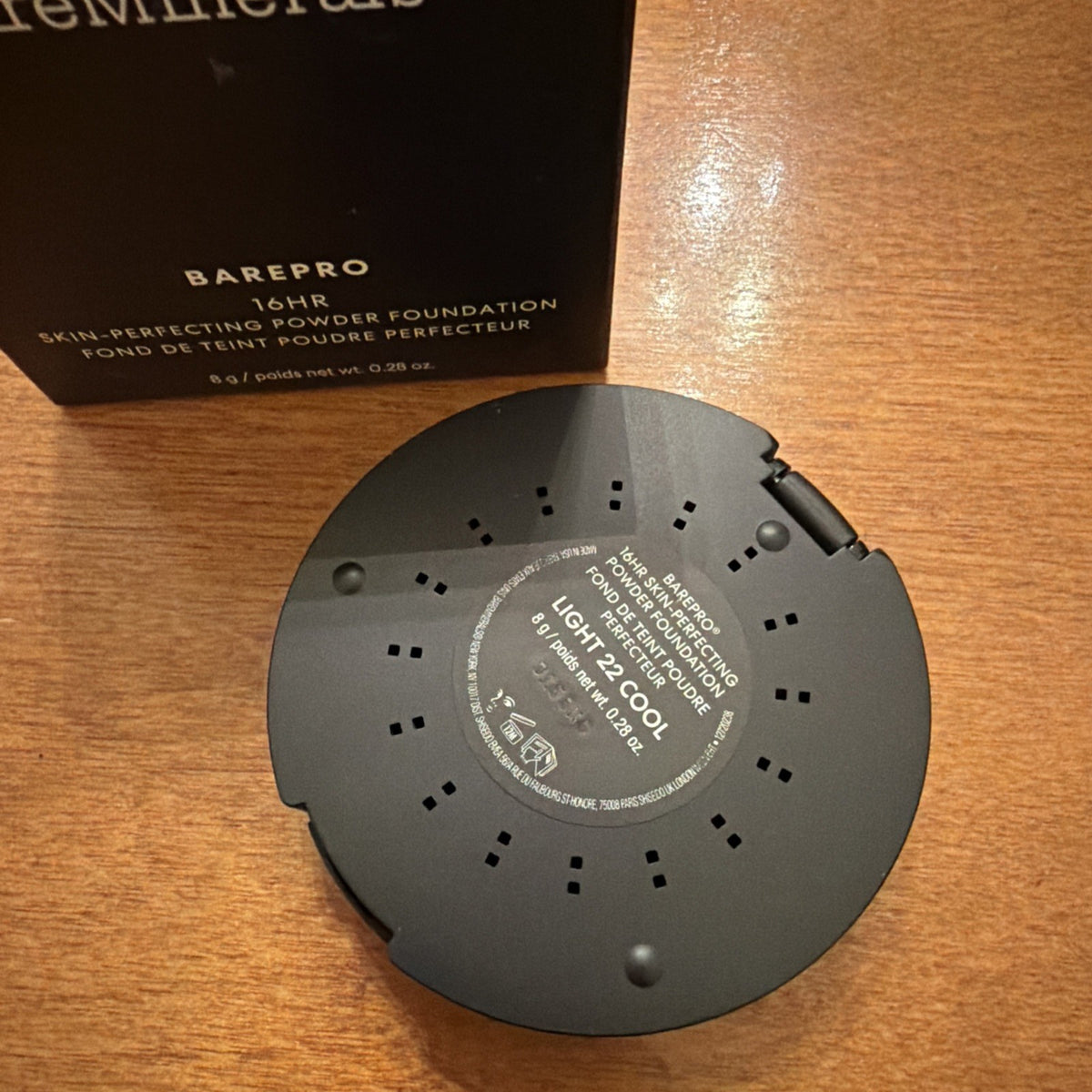 BareMinerals Barepro 16HR Skin-Perfecting Powder Foundation .28Oz - Light 22 Cool