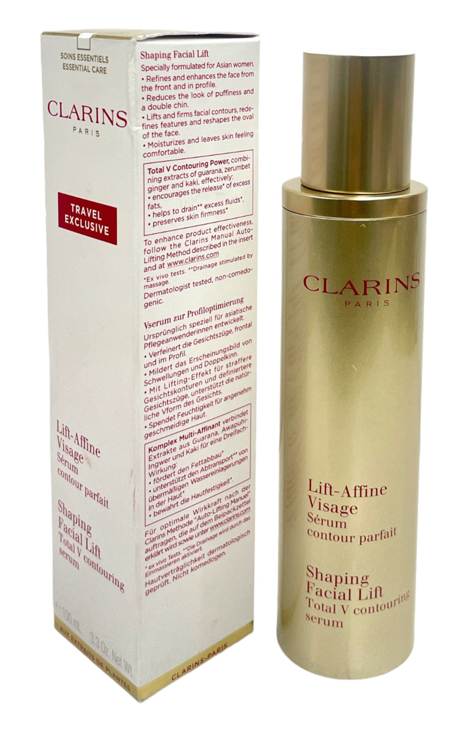 Clarins Shaping Facial Lift Total V Contouring Serum 100ml Facial Skin Care