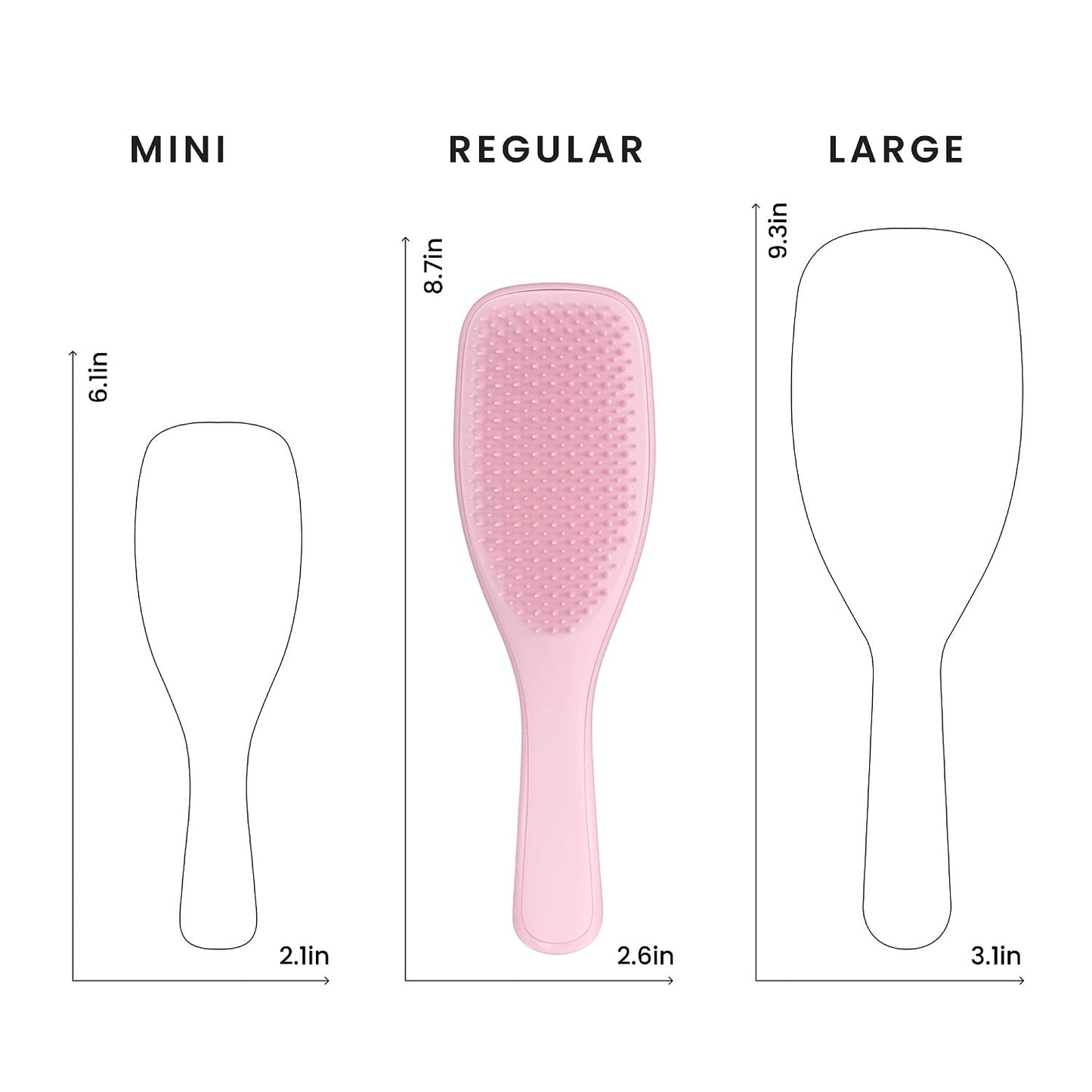 Detangling Hair Brush for Wet & Dry Hair - Millennial Pink