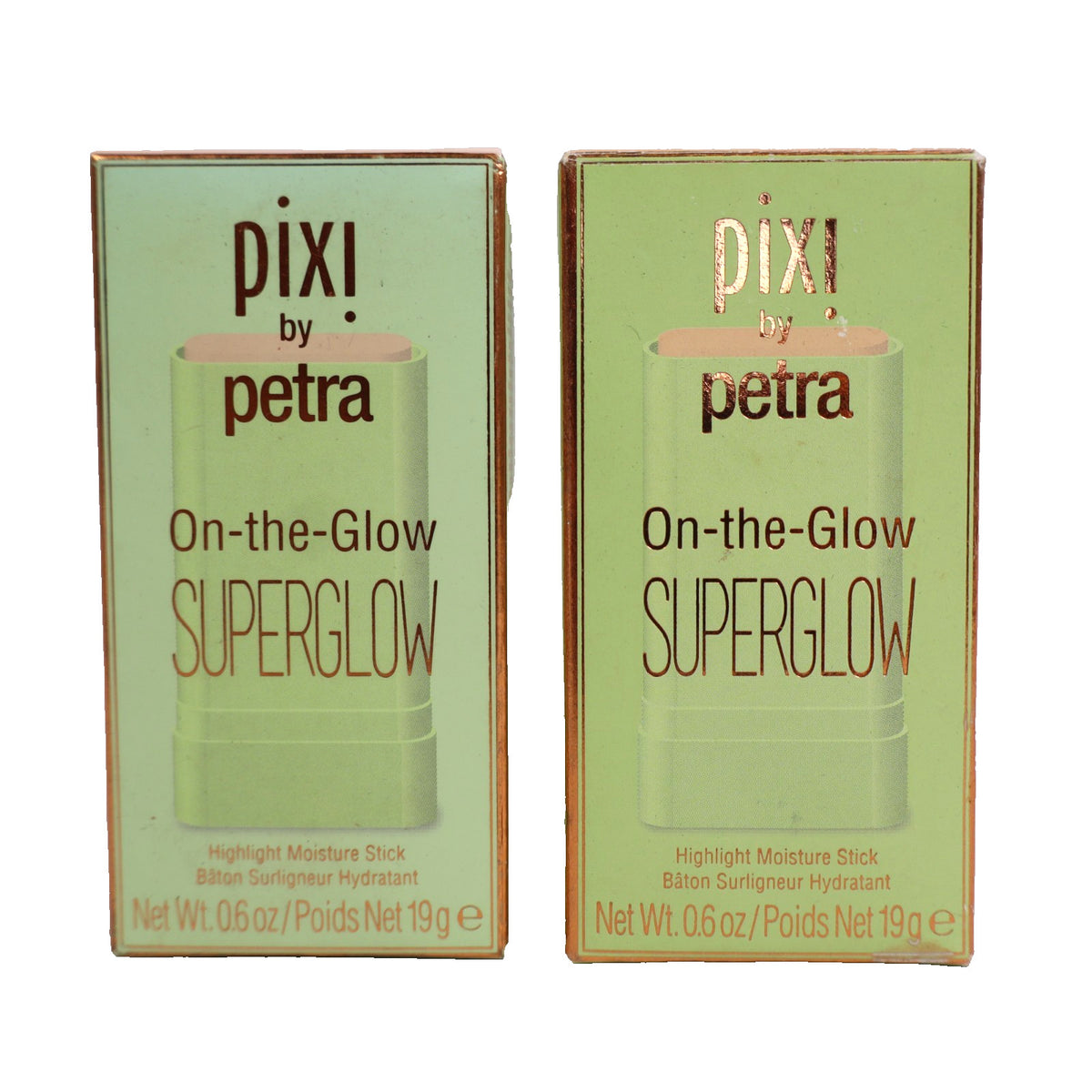 2pk Pixi On-the-Glow SuperGlow Hydrating Highlighter Stick, Natura