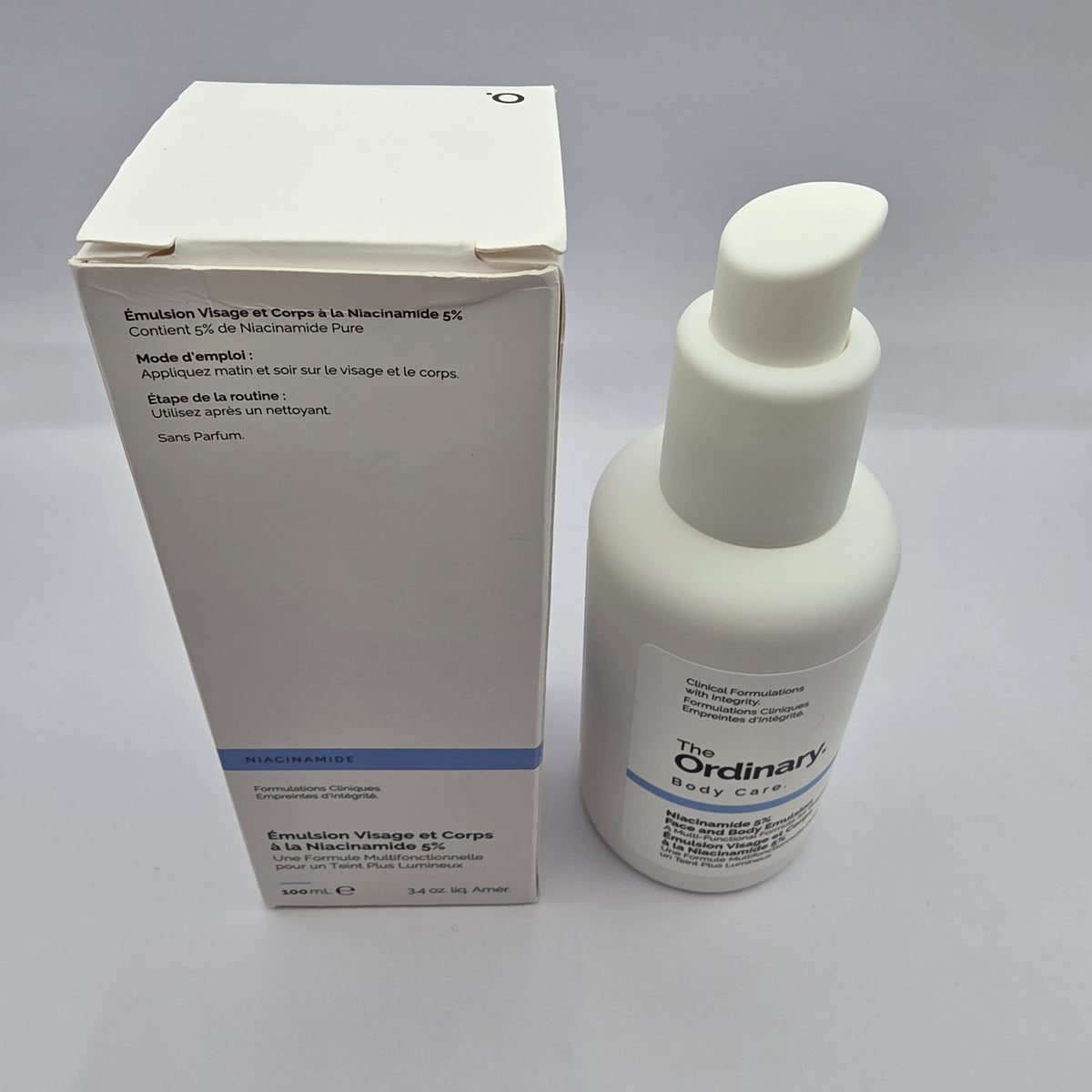Niacinamide 5% Body and Face Emulsion - 3.4 oz Hydrating Skin Care