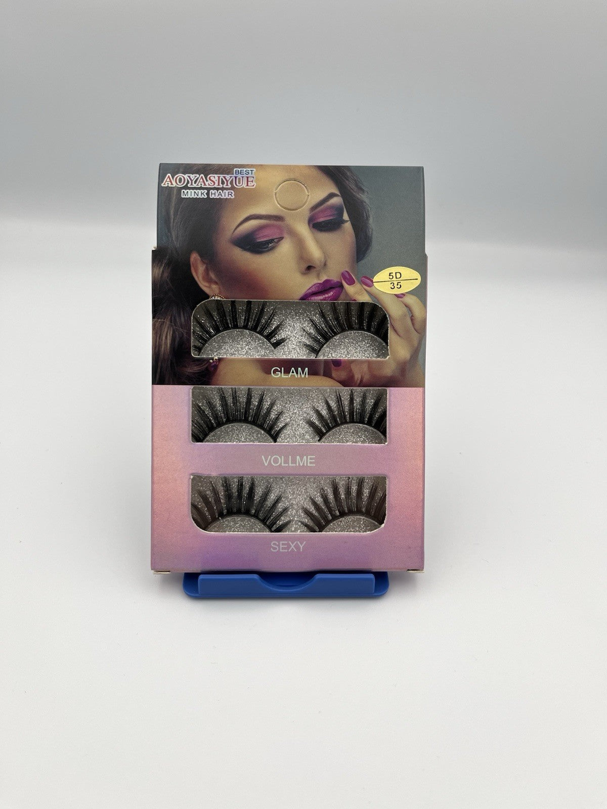 Mink Hair 3D False Eyelashes 3 Pair Pack - Professional Eye Makeup