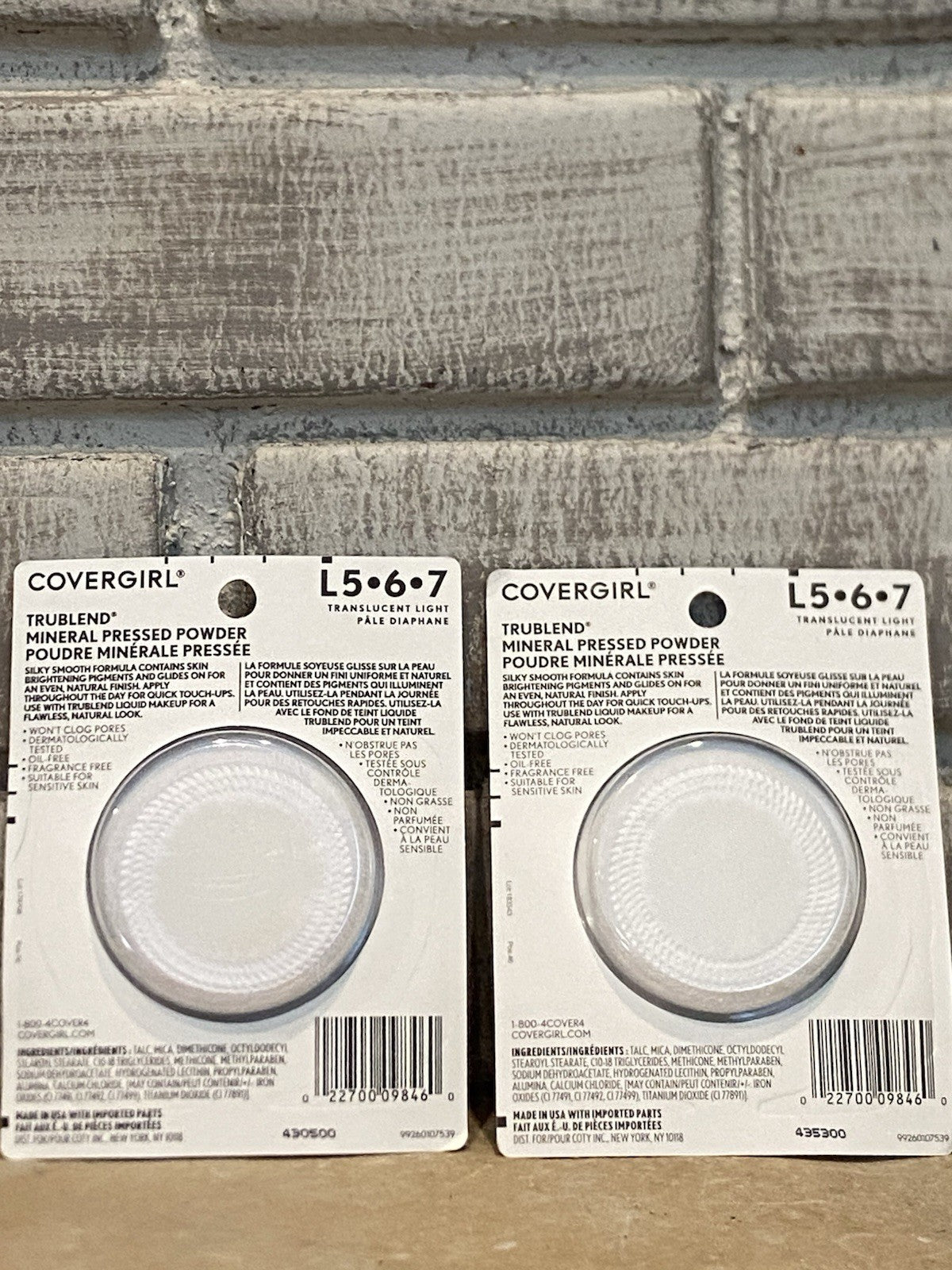 Covergirl TruBlend Mineral Pressed Powder Translucent Light - 2 Pack