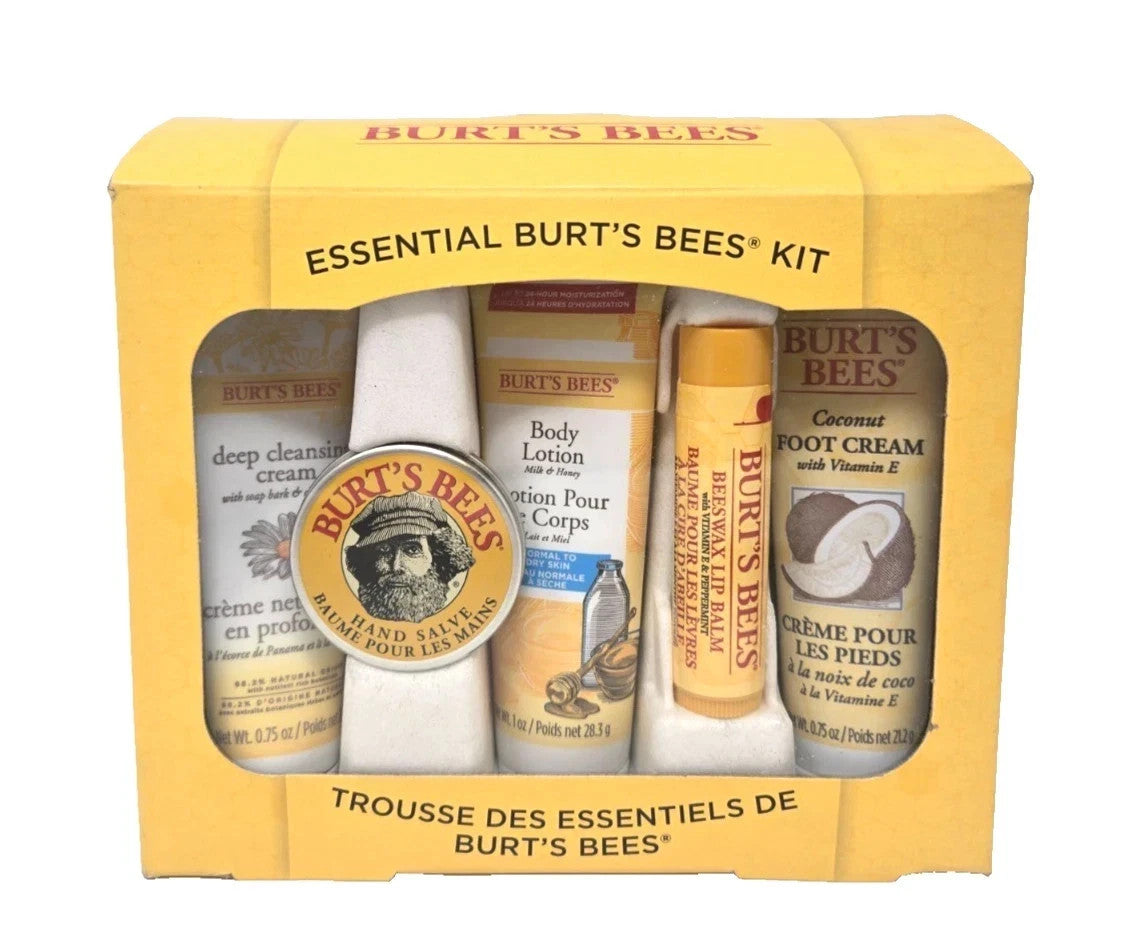 Burt's Bees Essential 5-Piece Travel Size Skin Care Kit