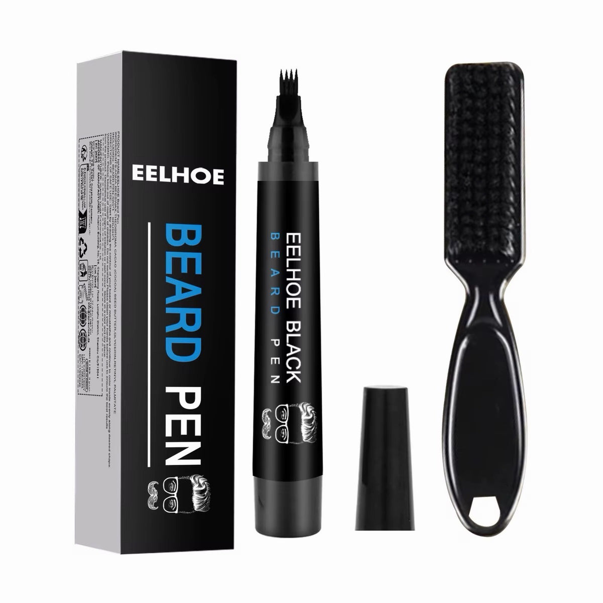Waterproof Beard Pencil Filler Pen Hair Moustache Eyebrow Pocket