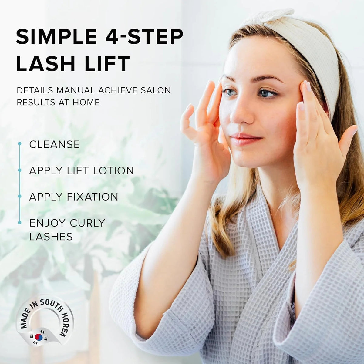 Eyelash Perm Kit - Gentle Tioz-Free Formula, Silicone Pads for Long-Lasting Curl