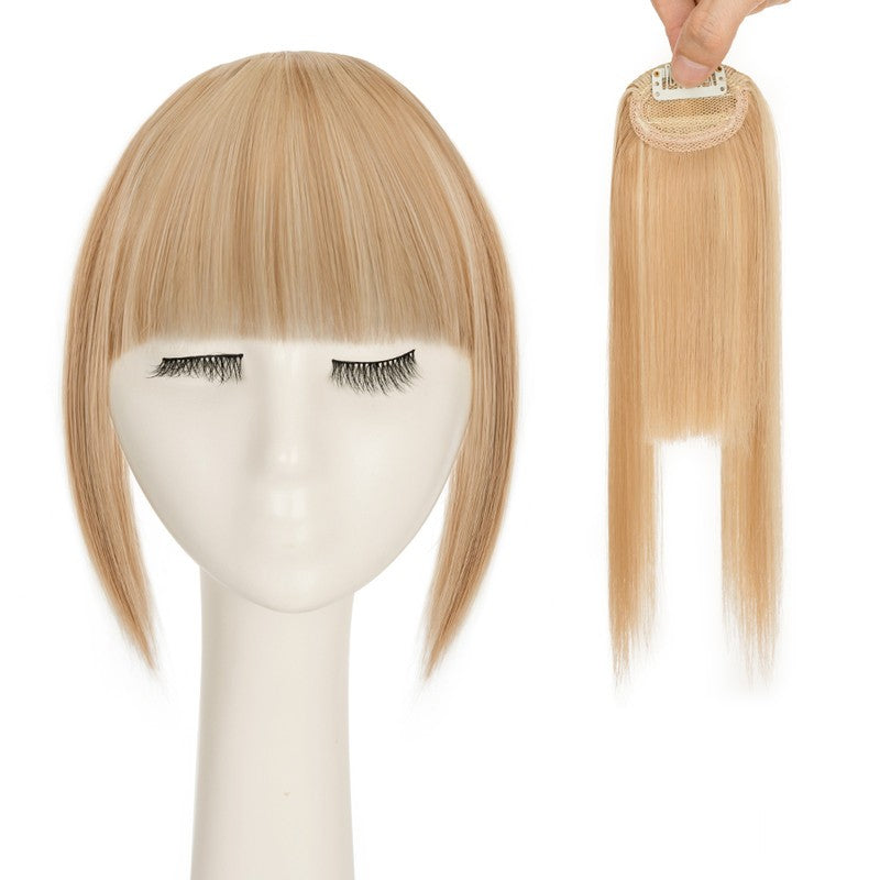 Women Braid Headband Topper with Bangs - Instant Hair Fringes & Hairbands