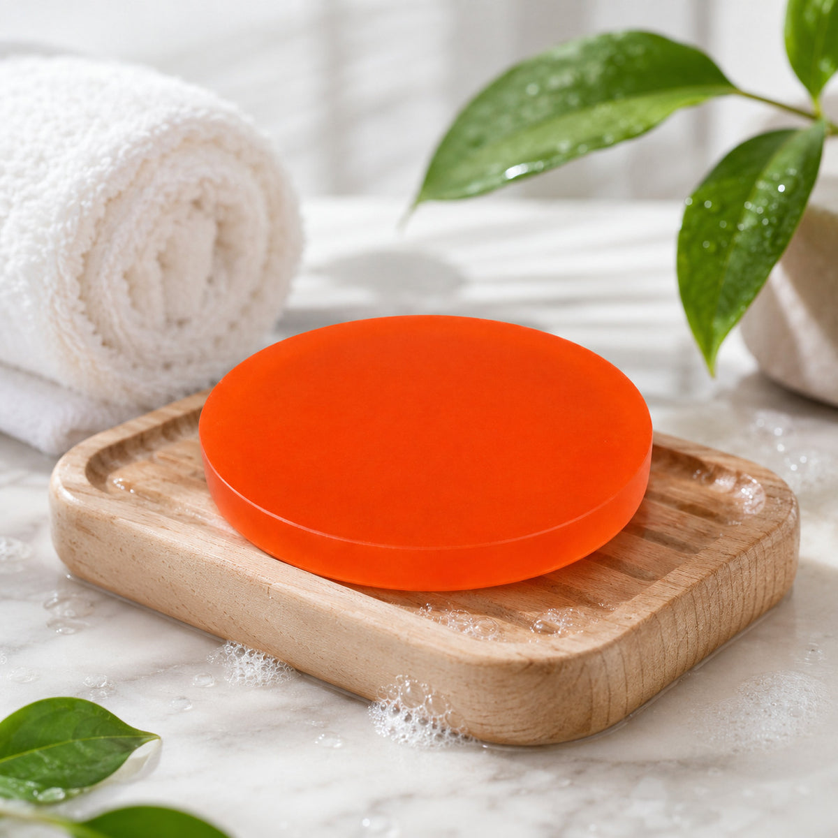 Georgia Peach Shampoo Soap Bar - Moisturizing Natural Hair & Body Cleanser