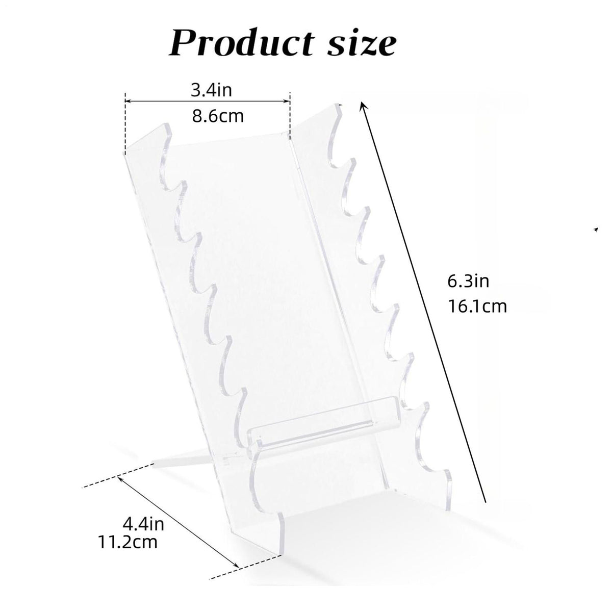 Acrylic Makeup Brush Holder Drying Rack Organizer Clear Stand