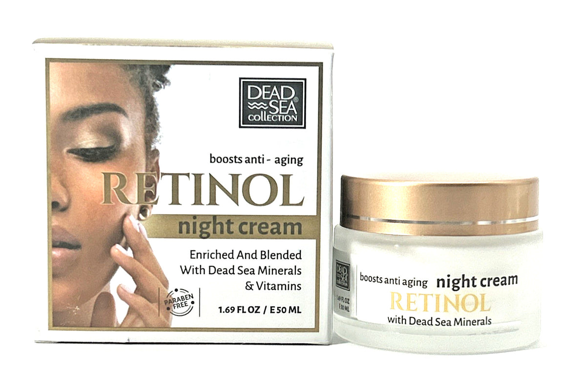 Dead Sea Retinol Night Cream - Anti-Aging & Firming Moisturizer 1.69 oz