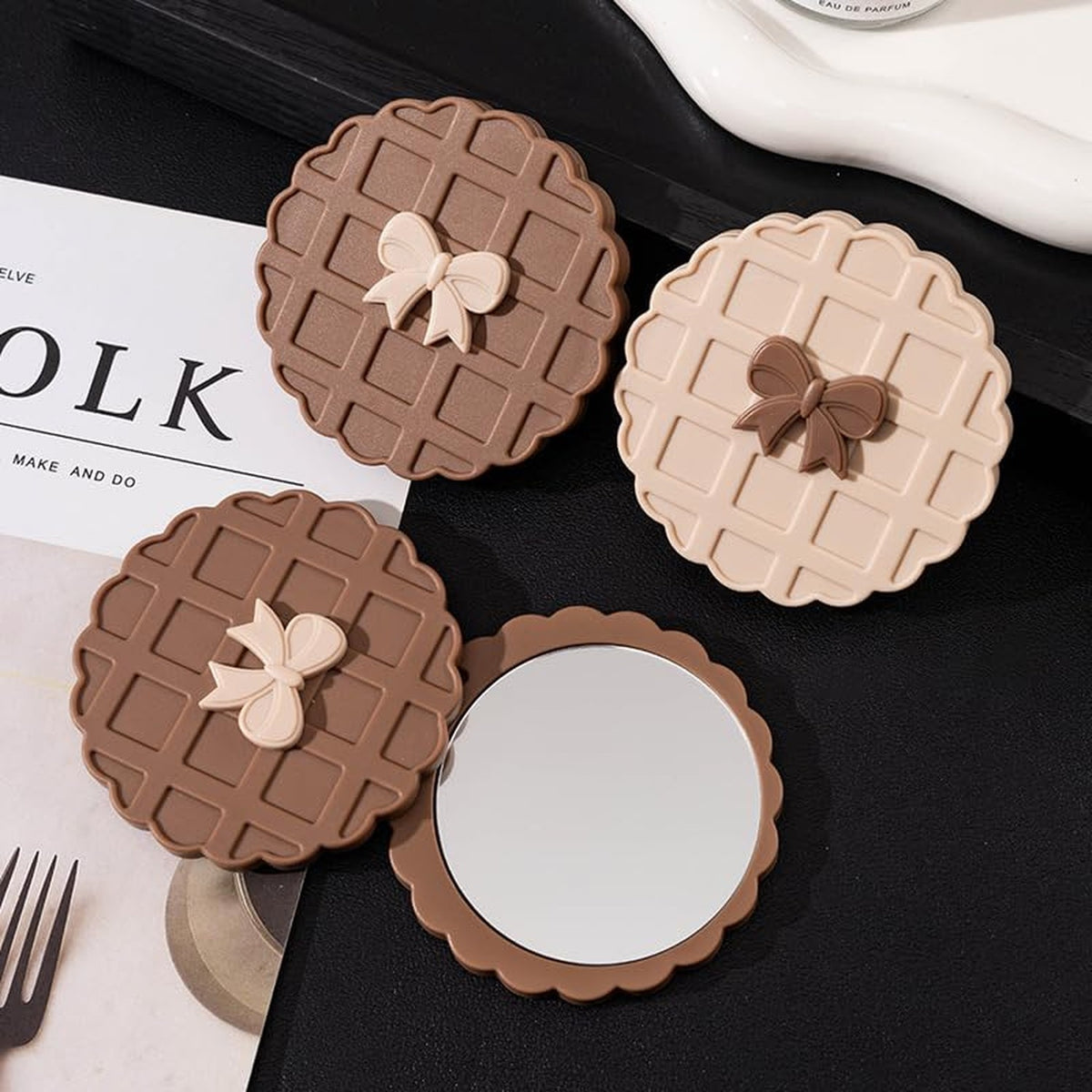 Mini Round Makeup Mirror for Travel & Purse - Compact & Portable