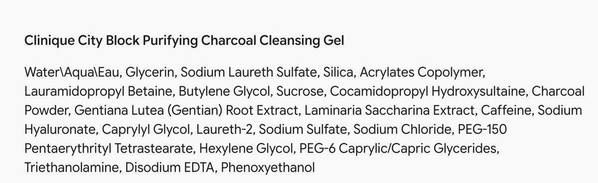 Clinique Charcoal Cleansing Gel 1 oz for Purifying Skin - New