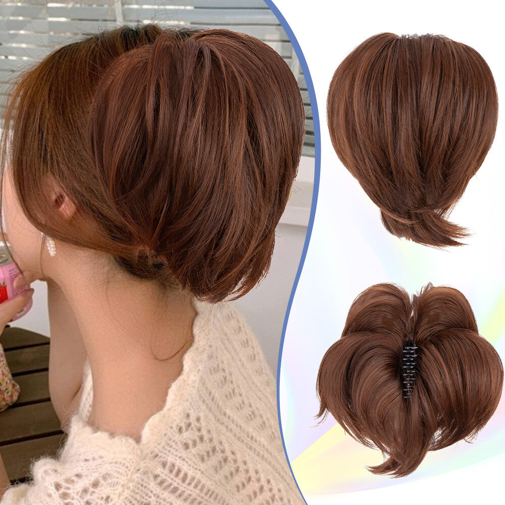 8-inch Short Claw Ponytail Hair Extension Clip for Messy Bun & Ponytail Styles