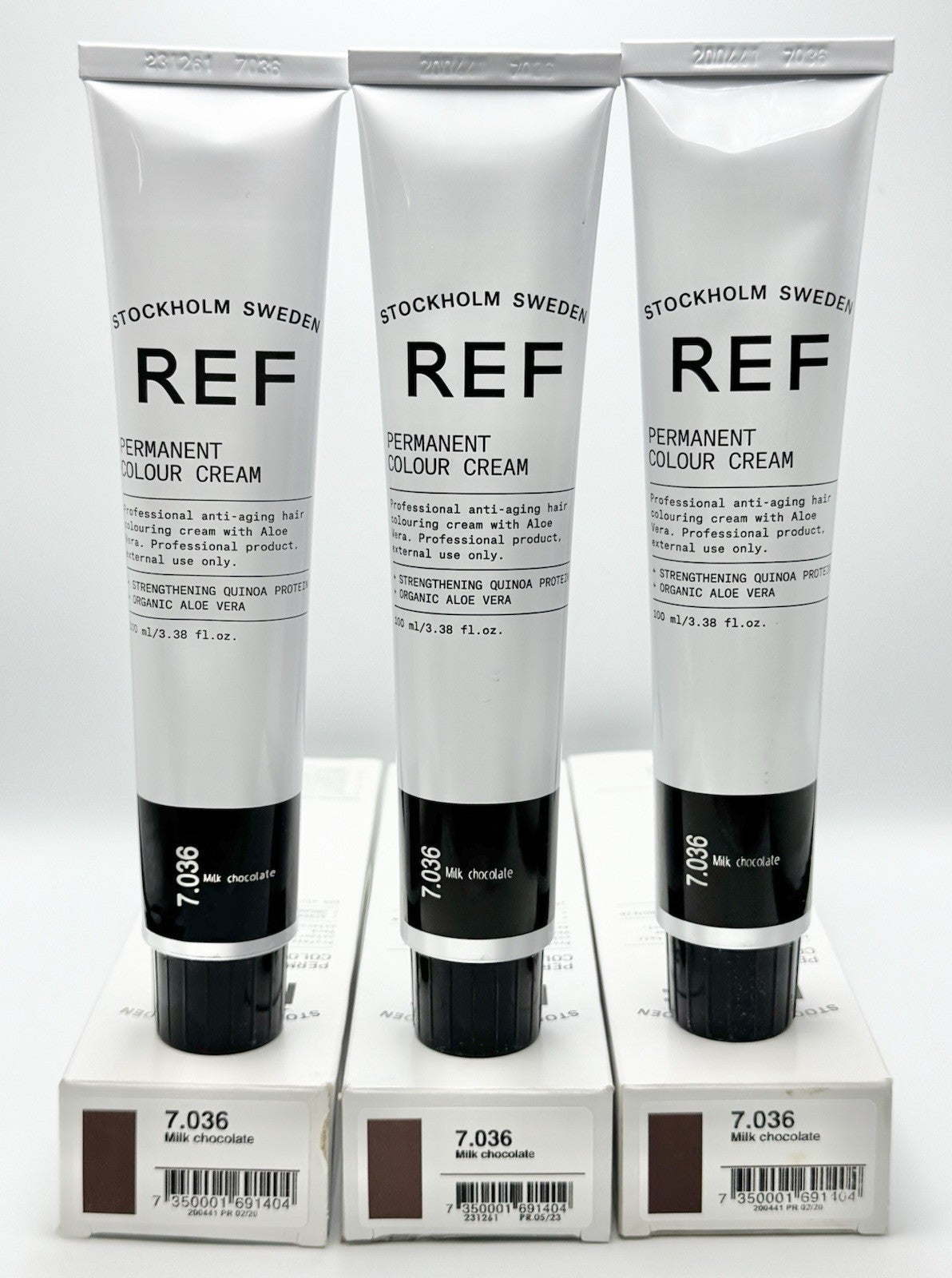 REF Professional Anti-Aging Haircolor 7.036 Milk Chocolate - 3x