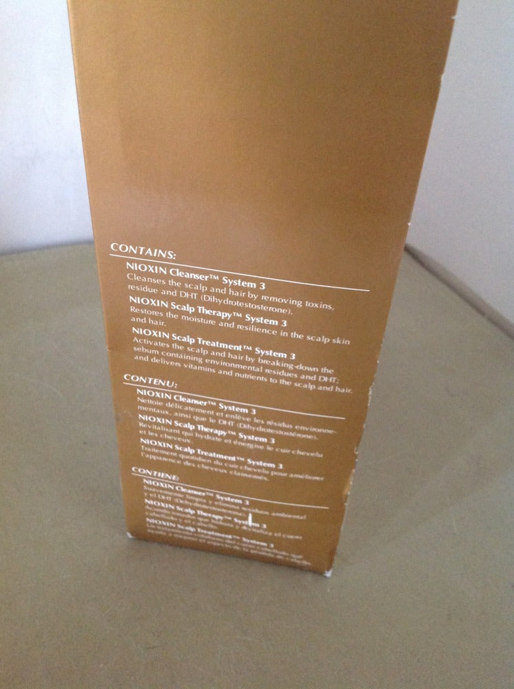 3 Pack Sys Thin Hair Kit For Fine Chemically Enh. Nml by Nioxin Pc