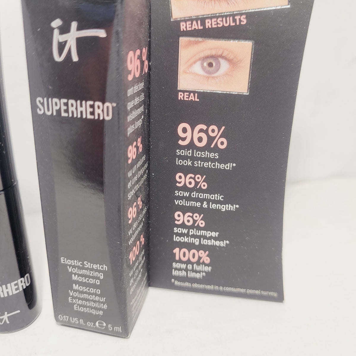 2-Piece Volumizing Mascara Set - Superhero Elastic Black Lash Boost