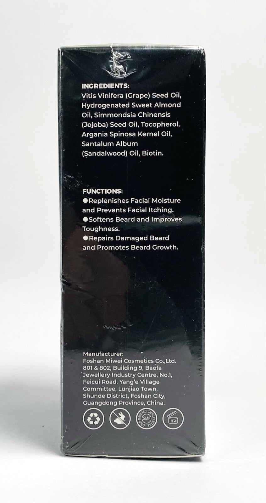 Biotin Beard Growth Oil with Sandalwood - Natural Nourishing Hair Treatment, 2 oz