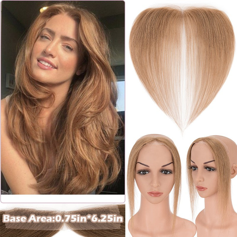 Full Lace Hair Topper with Wire for Women - Natural Human Hair Frontal