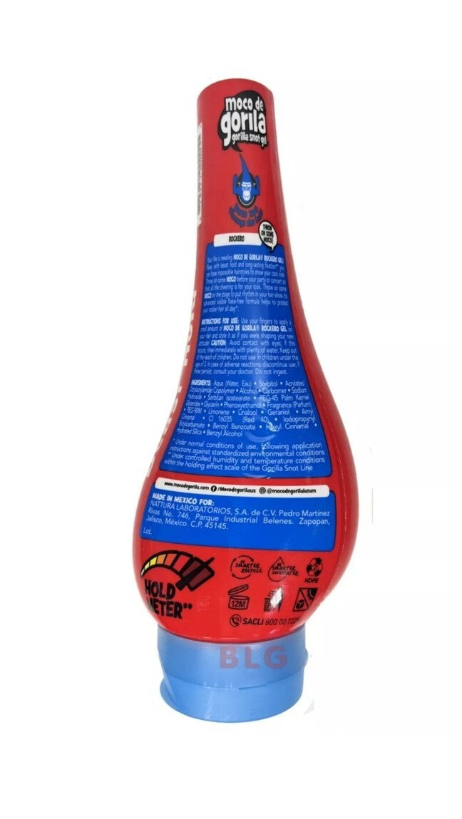 Moco De Gorila Hair Gel Rockero 11.9oz - Stronghold Styling Gel