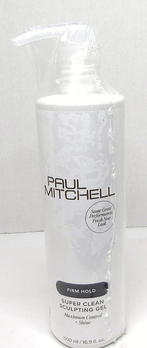 Paul Mitchell Super Clean Sculpting Gel - Firm Hold, Max Control & Shine 16.9 oz