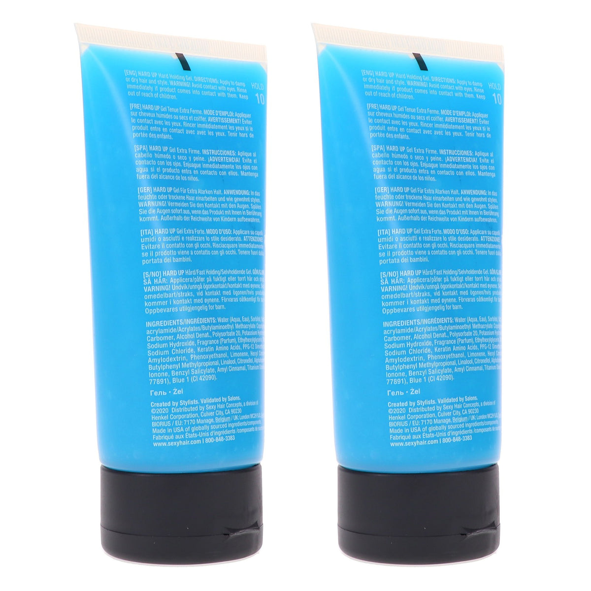 Hard Holding Hair Gel 5.1 oz - Strong Fix & Shine for Styling