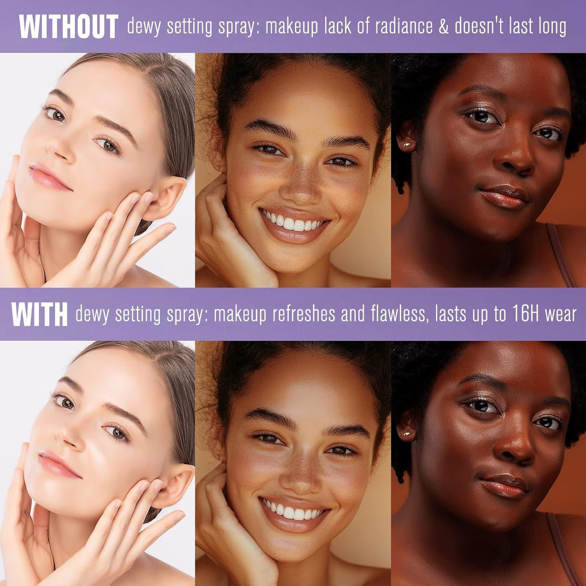 Hydrating Dewy Makeup Setting Spray with Long-Lasting Glow - 60ml