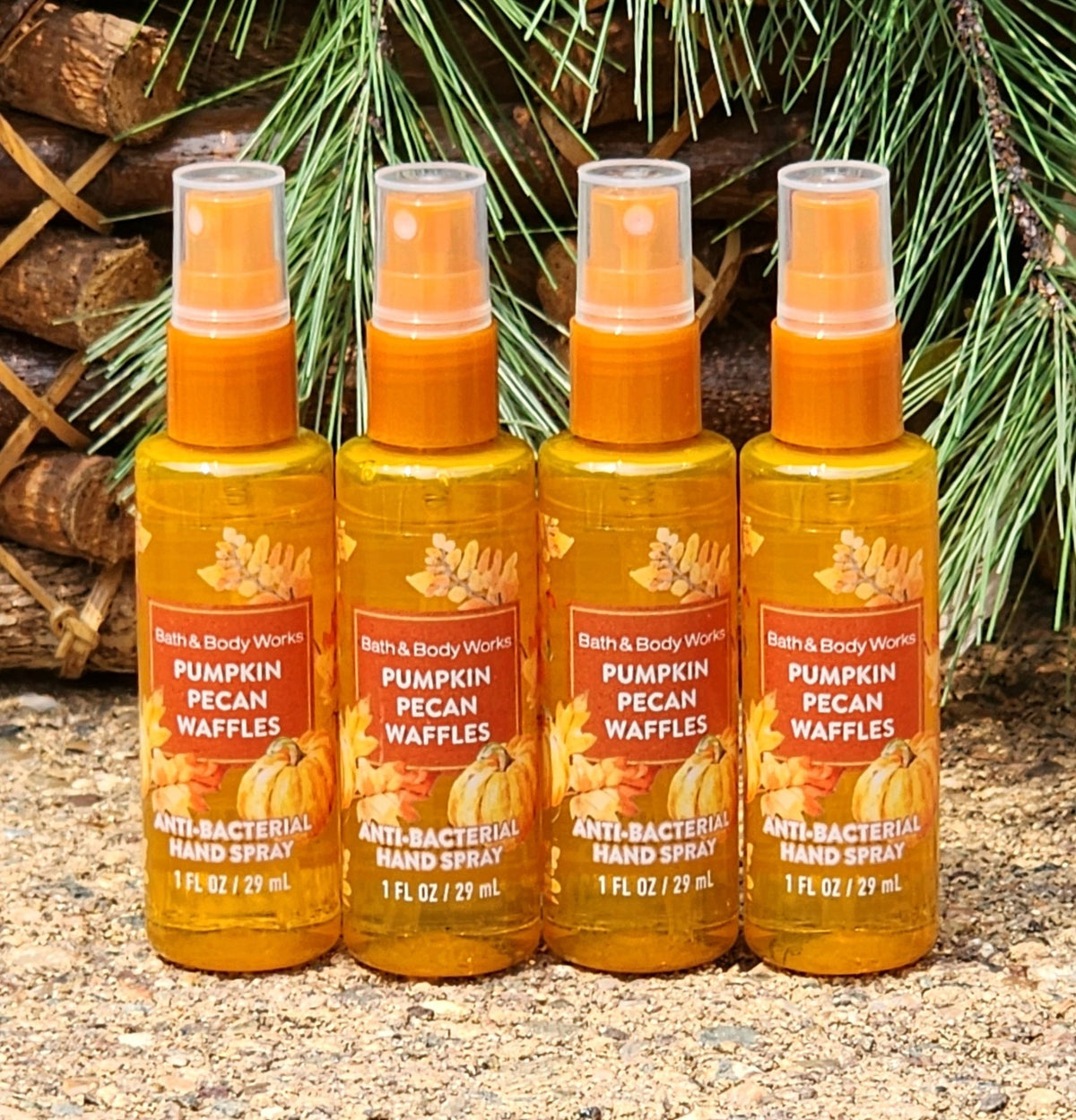 Pumpkin Pecan Waffles Hand Sanitizer Spray 4-Pack - 1oz Travel Size