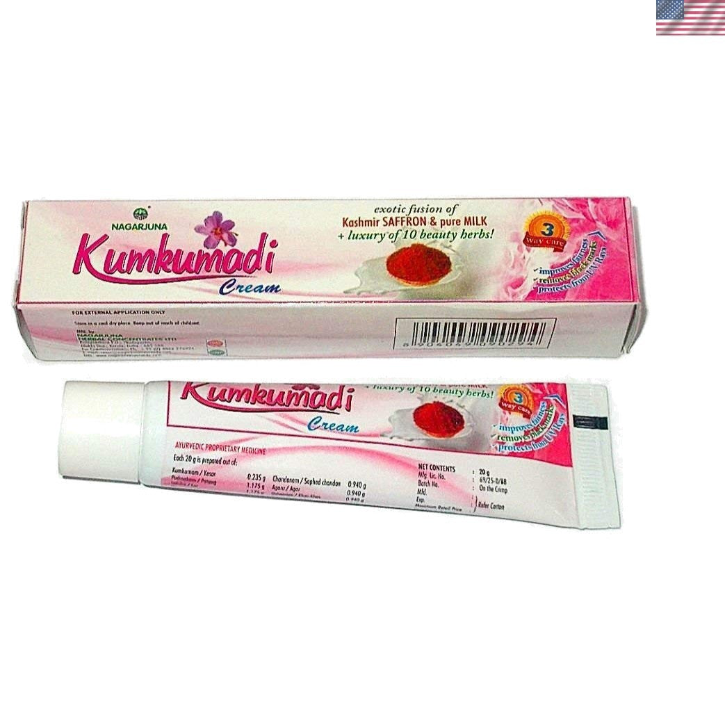 Kumkumadi Cream with Saffron & Milk – Fairness & UV Protection