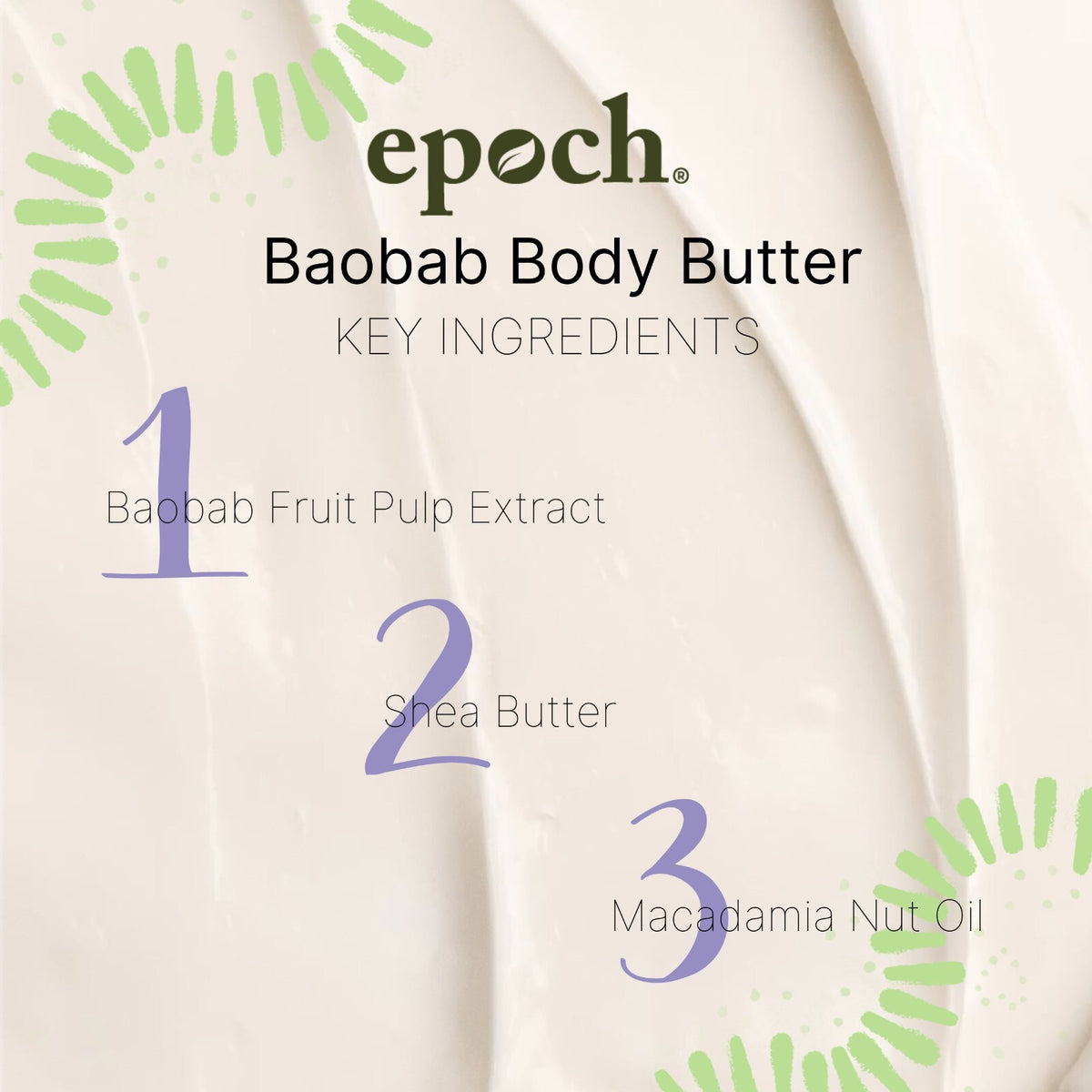 Epoch Baobab Body Butter 2-Pack – Moisturizing Shea Cream