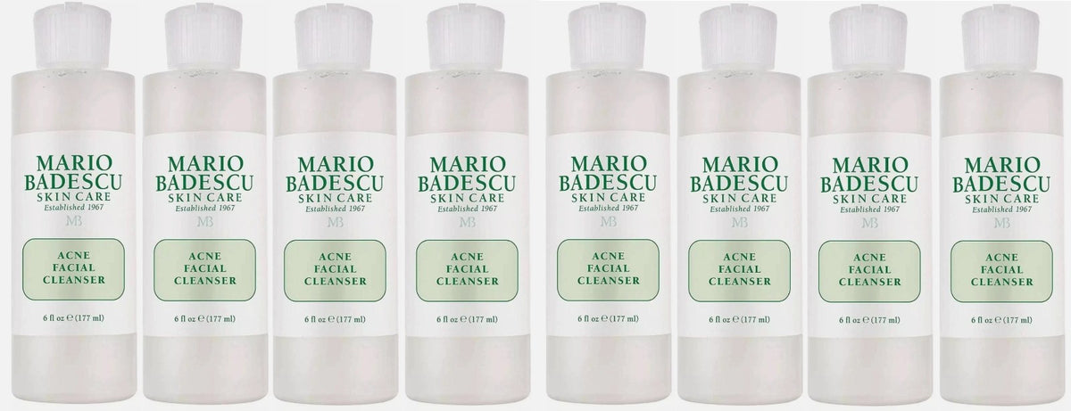 Mario Badescu Acne Facial Cleanser for Oily & Combination Skin 6 oz 8 Pack