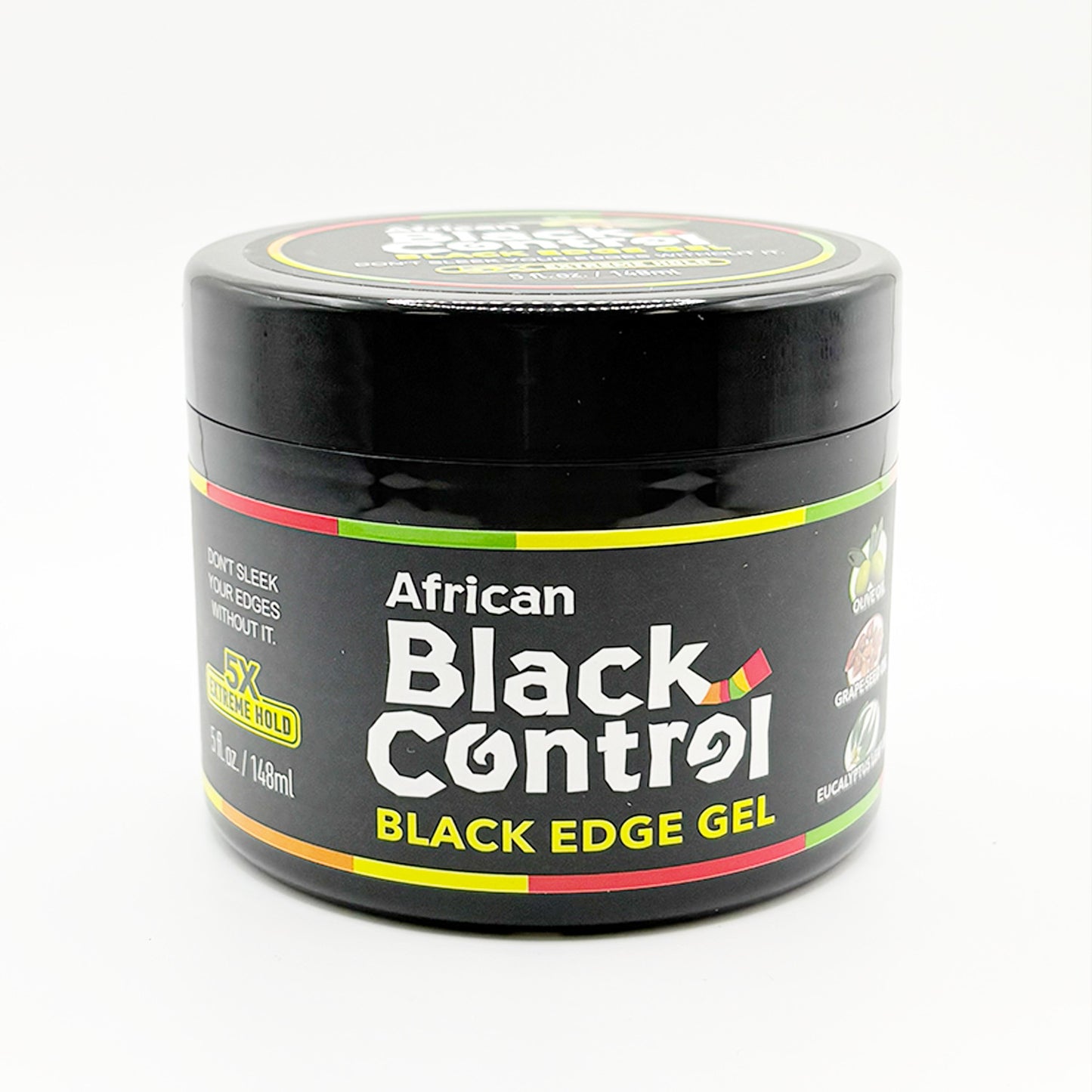 Extreme Hold Black Edge Gel for Sleek Edges & Braids - 5oz