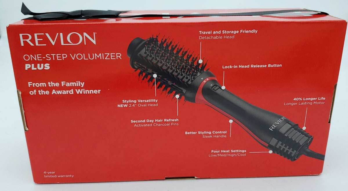 Revlon One-Step Hair Dryer and Volumizer Brush 2.4 inch Detachable Black