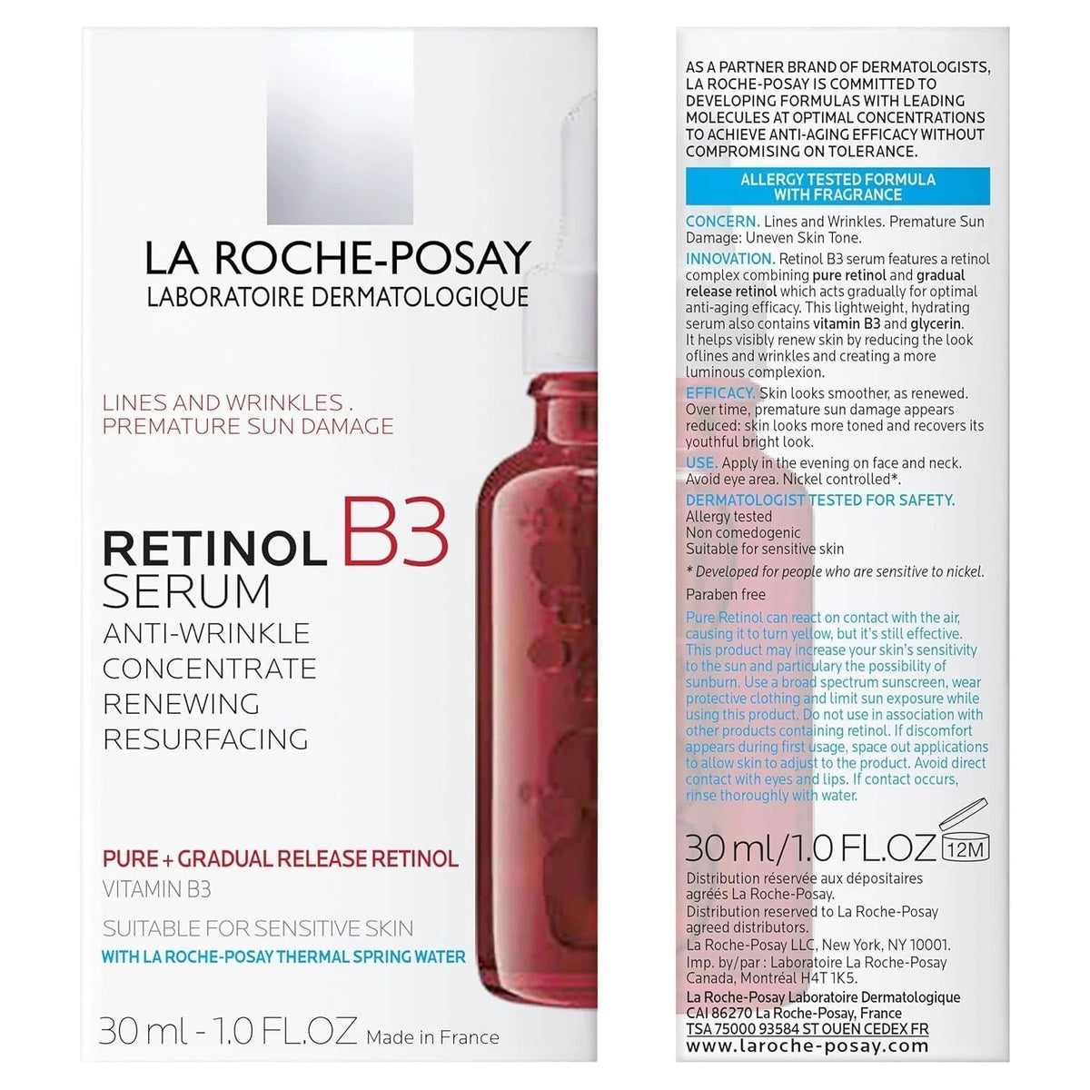 La Roche-Posay Retinol B3 Serum Anti-Aging Face Concentrate - Set of 2