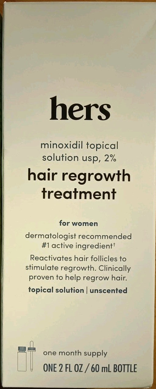 Women's Hair Regrowth Minoxidil 2% Topical Solution - 2x 2oz