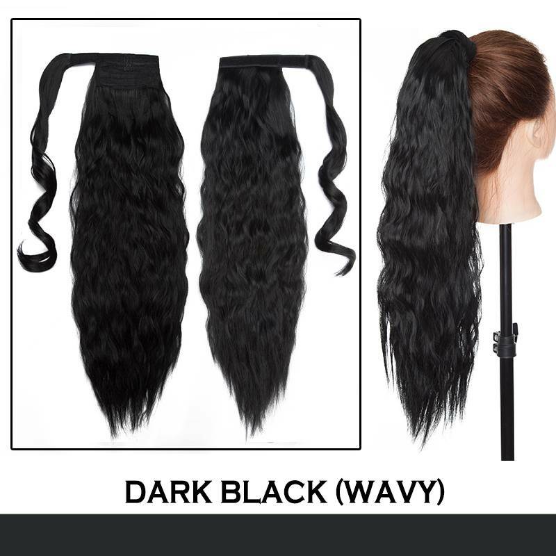Ponytail Wrap Around Hair Extensions - Clip-In & Thick Styling