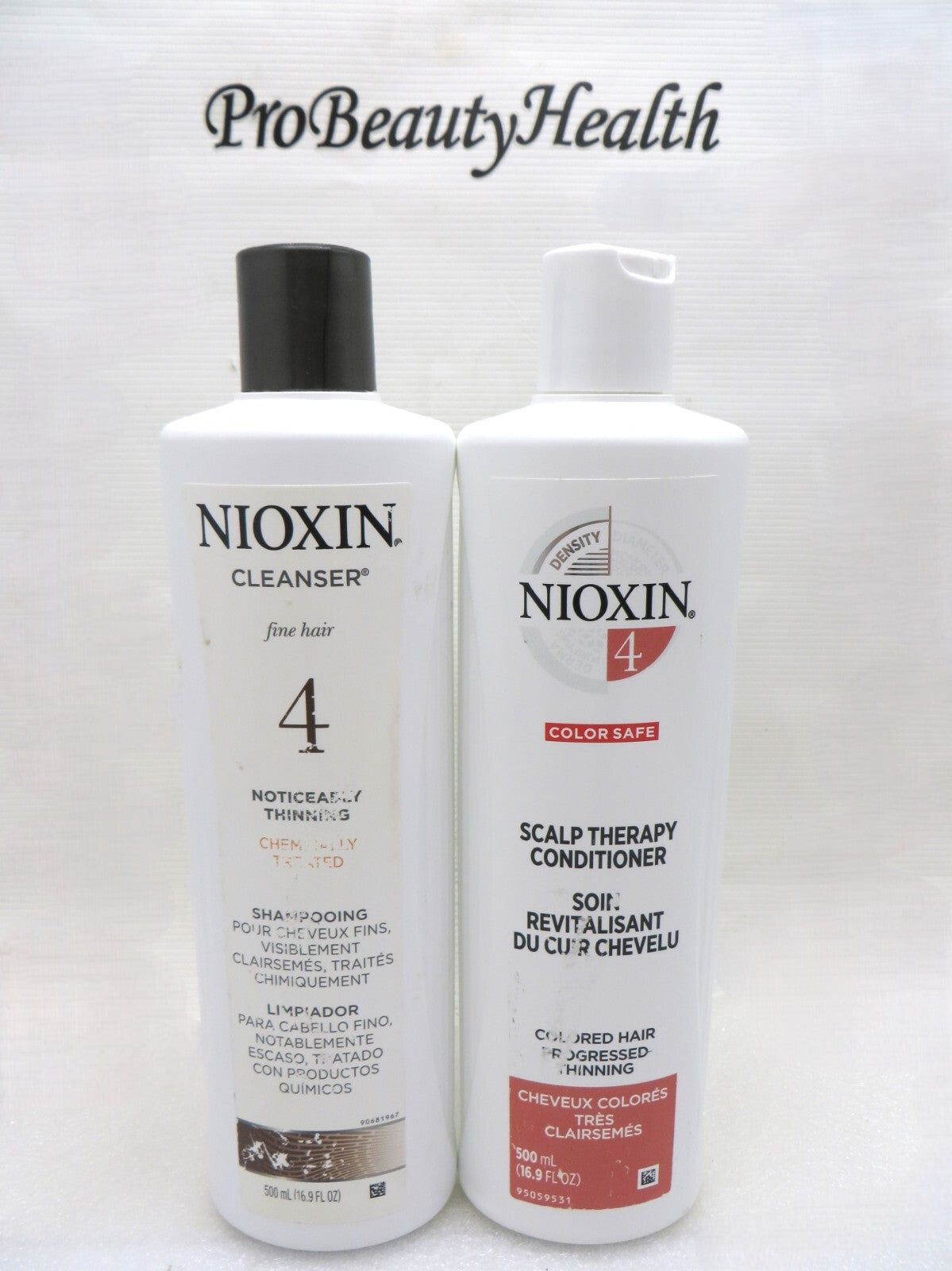 Nioxin #4 Cleanser & Scalp Therapy Conditioner Duo 16.9 oz