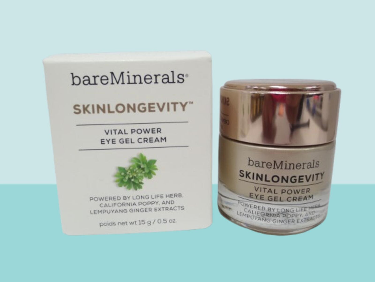 BareMinerals SkinLongevity Vital Power Eye Gel Cream 0.5 oz - Anti-Aging Eye Care